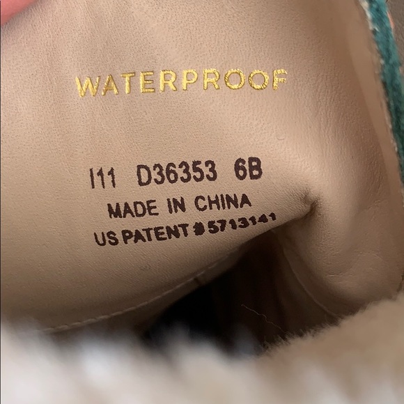 Cole Haan Waterproof Green Suede lace up boots - Picture 9 of 10